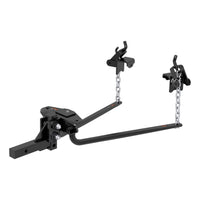 CURT 17007 Round Bar Weight Distribution Hitch, Up to 14,000 lbs., 2-Inch Shank