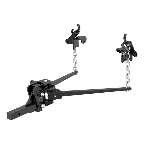 CURT 17330 Short Trunnion Bar Weight Distribution Hitch, Up to 6,000 lbs., 2-Inch Shank