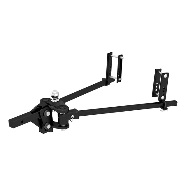 CURT 17501 TruTrack Trunnion Bar Weight Distribution Hitch with Sway Control, Up to 15,000 lbs., 2-Inch Shank, 2-5/16-Inch Ball