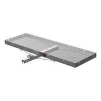 CURT 18100 Tray-Style Trailer Hitch Cargo Carrier, 500 lbs. Capacity, 60-Inch x 19-Inch, Fits 2-Inch Receiver