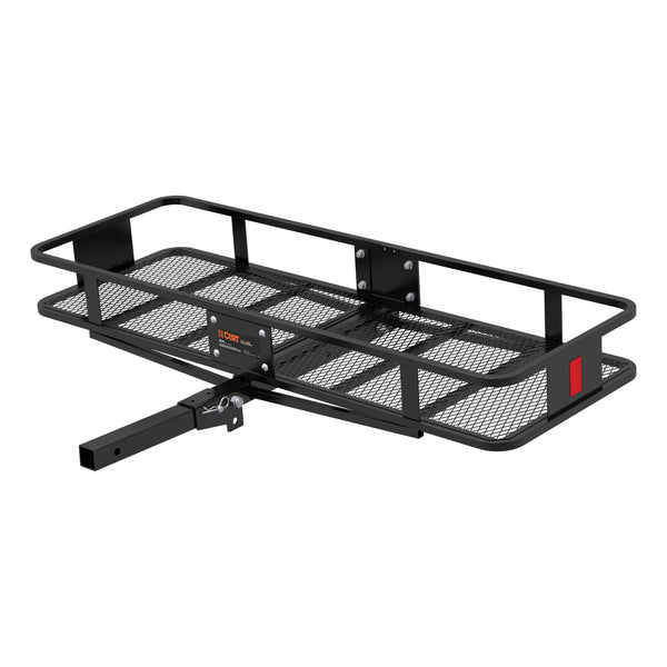 CURT 18151 Cargo Basket Hitch Trailer Hitch Cargo Carrier, 500 lbs. Capacity, 58-Inch x 20-Inch x 5-1/2-Inch, Fits 2-Inch Receiver