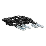 CURT 19749 60-Inch Vinyl-Coated Trailer Safety Chains with 7/16-Inch Snap Hooks, 5,000 lbs. Break Strength, 2-Pack