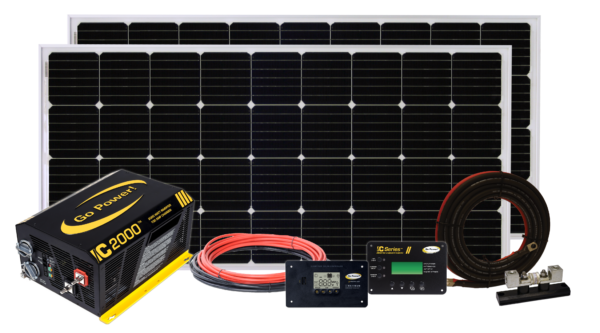 SOLAR ELITE:  380 WATT SOLAR & IC-2000W/100A 50 ATS SYSTEM