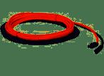 MC4-OUTPUT-25R: MC4 25' WIRE WITH POSITIVE MC4 CONNECTOR - RED WIRE