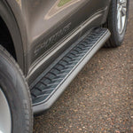 ARIES 2051973 AeroTread 73-Inch Black Stainless Steel SUV Running Boards, Brackets Sold Separately