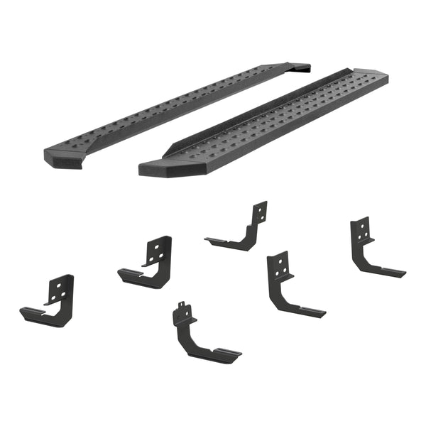 ARIES 2055515 RidgeStep Black Steel 85-Inch Truck Running Boards for Select Ram 1500, 2500, 3500