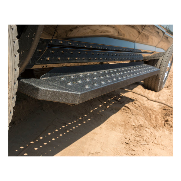 ARIES 2055533 RidgeStep Black Steel 85-Inch Truck Running Boards for Select Chevrolet Colorado, GMC Canyon