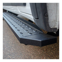 ARIES 2055537 RidgeStep Black Steel 36-Inch, 96-Inch Cargo Van Running Boards for Select Ford E-150, E-250, E-350