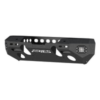 ARIES 2082057 TrailChaser Black Steel Jeep Wrangler JK Front Bumper with LED Lights and Winch Mount