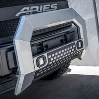ARIES 2155101 AdvantEDGE Chrome Aluminum Truck Bull Bar with Lights for Select Dodge, Ram 2500, 3500