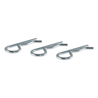 CURT 21602 Trailer Hitch Clips for 1/2 or 5/8-Inch Pins, 3-Pack