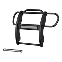 ARIES 2170031 Pro Series Black Steel Grill Guard with 20-Inch LED Light Bar, Select Jeep Renegade