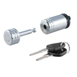 CURT 23520 Chrome Trailer Tongue Coupler Lock, 1/4-Inch Pin Diameter, Up to 7/8-Inch Coupler Span