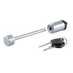 CURT 23523 Chrome Trailer Tongue Coupler Lock, 1/4-Inch Pin Diameter, Up to 3-3/8-Inch Coupler Span