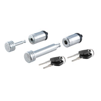 CURT 23526 Trailer Lock Set for 2-Inch Receiver and 7/8-Inch Coupler Latch Span