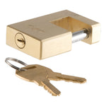 CURT 23546 Brass Trailer Tongue Coupler Lock, 1/4-Inch Pin Diameter, Up to 3/4-Inch Coupler Span