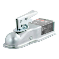 CURT 25105 Straight-Tongue Trailer Coupler for 2-1/2-Inch Channel, Accepts 1-7/8-Inch Hitch Ball, 2,000 lbs.
