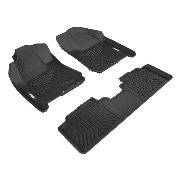 ARIES 2800409 StyleGuard XD Black Custom Floor Liners, Select Cadillac SRX, 1st and 2nd Row