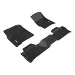 ARIES 2800709 StyleGuard XD Black Custom Floor Liners, Select Chevy Suburban, GMC Yukon XL (2nd Bucket, No Center), 1st, 2nd Row