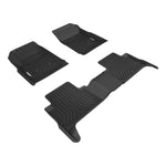 ARIES 2801209 StyleGuard XD Black Custom Floor Liners, Select Chevrolet Colorado, GMC Canyon Crew Cab, 1st and 2nd Row