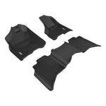 ARIES 2801809 StyleGuard XD Black Custom Floor Liners, Select Dodge, Ram 1500, 2500, 3500 Crew Cab, 1st and 2nd Row