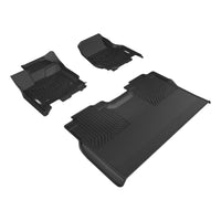 ARIES 2803009 StyleGuard XD Black Custom Floor Liners, Select Ford F-150 Crew Cab, 1st and 2nd Row