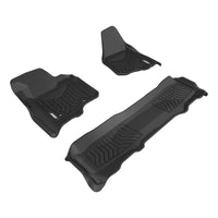 ARIES 2803109 StyleGuard XD Black Custom Floor Liners, Select Ford F-250, F-350, F-450 Super Duty Crew Cab, 1st and 2nd Row