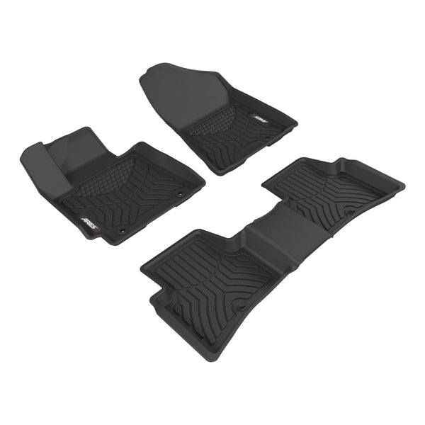 ARIES 2803809 StyleGuard XD Black Custom Floor Liners, Select Hyundai Tucson, 1st and 2nd Row