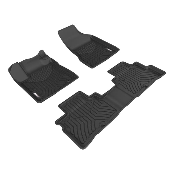 ARIES 2804009 StyleGuard XD Black Custom Floor Liners, Select Nissan Murano, 1st and 2nd Row