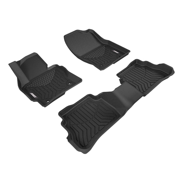 ARIES 2805009 StyleGuard XD Black Custom Floor Liners, Select Mazda CX-5, 1st and 2nd Row