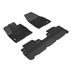 ARIES 2805709 StyleGuard XD Black Custom Floor Liners, Select Toyota Highlander, 1st and 2nd Row