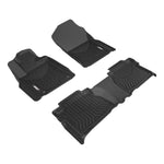 ARIES 2806009 StyleGuard XD Black Custom Floor Liners, Select Toyota Tundra Crew Cab, 1st and 2nd Row