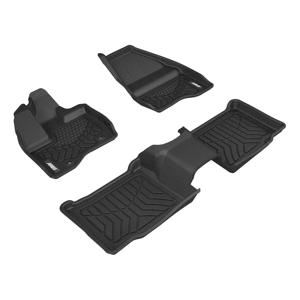 ARIES 2807609 StyleGuard XD Black Custom Floor Liners, Select Ford Explorer (Bucket Seats Only), 1st and 2nd Row