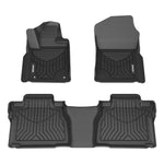 ARIES 2807709 StyleGuard XD Black Custom Floor Liners, Select Toyota Tundra Crew Cab, 1st and 2nd Row