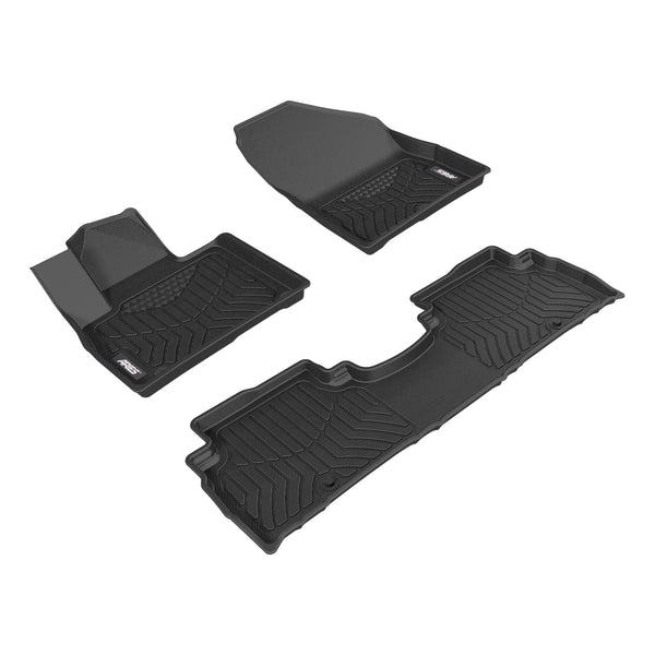 ARIES 2807909 StyleGuard XD Black Custom Floor Liners, Select Kia Sorento, 1st and 2nd Row