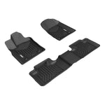 ARIES 2808409 StyleGuard XD Black Custom Floor Liners, Select Dodge Durango, Jeep Grand Cherokee, 1st and 2nd Row