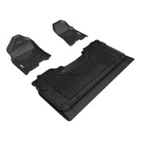 ARIES 2808909 StyleGuard XD Black Custom Floor Liners, Select Ram 1500 Crew Cab with Bucket Seats, 1st and 2nd Row