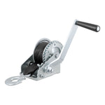 CURT 29433 Manual Hand Crank Boat Trailer Winch, 900 lbs. Capacity, 15-Foot Strap