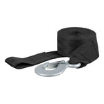 CURT 29450 2-Inch x 15-Foot Nylon Winch Strap with Hook, 3,300 lbs.