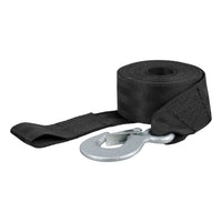 CURT 29451 2-Inch x 20-Foot Nylon Winch Strap with Hook, 3,300 lbs.