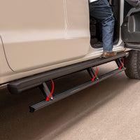 ARIES 3047952 ActionTrac 79-Inch Powered Running Boards, Retractable Side Steps, Select Toyota Tundra Crew Cab