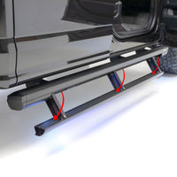 ARIES 3048315 ActionTrac Truck Steps Powered Running Boards Retractable Side Steps, 83-Inch, Select Chevrolet Silverado and GMC Sierra 1500, 2500, 3500 HD Crew Cab