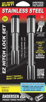 3493 Andersen Stainless Steel EZ & EZ HD Hitch ONLY Locking Pin Set (1-7/8" x 3/4" dia., 3-1/2" x 5/8" dia.)