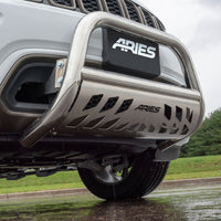 ARIES 35-9002 3-Inch Polished Stainless Steel Bull Bar, Select Nissan Frontier, Pathfinder, Xterra