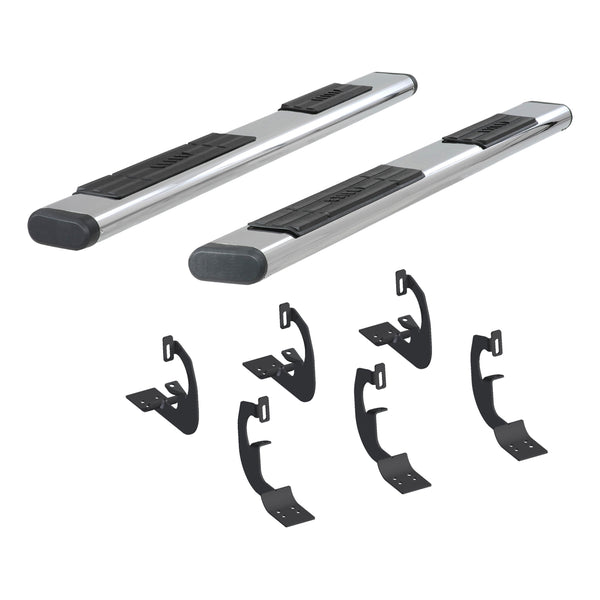 ARIES 4444003 91-Inch Oval Polished Stainless Steel Nerf Bars, Select Chevrolet and GMC Trucks
