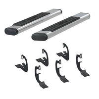 ARIES 4444006 53-Inch Oval Polished Stainless Steel Nerf Bars, Select Chevrolet Silverado, GMC Sierra