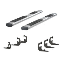 ARIES 4444045 91-Inch Oval Polished Stainless Steel Nerf Bars, Select Chevrolet Silverado, GMC Sierra 2500 HD, 3500 HD