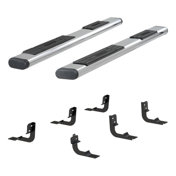 ARIES 4444046 91-Inch Oval Polished Stainless Steel Nerf Bars, Select Dodge, Ram 2500, 3500