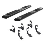 ARIES 4445001 75-Inch Oval Black Aluminum Nerf Bars, Select Chevrolet Silverado, GMC Sierra 1500, 2500 HD, 3500 HD