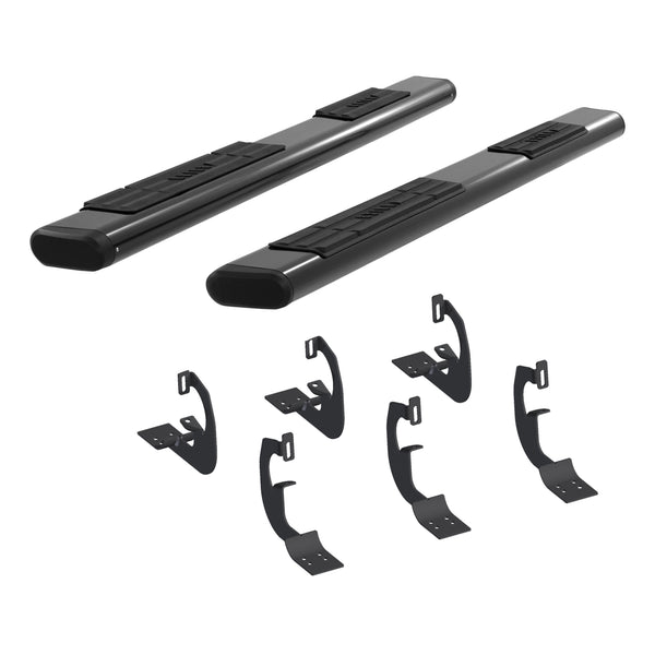 ARIES 4445023 75-Inch Oval Black Aluminum Nerf Bars, Select Ford F-150, F-250